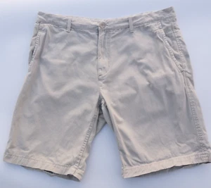 Black Brown 1826 Beige Khaki Flat Front Cotton Shorts Men's 40 - Picture 1 of 12