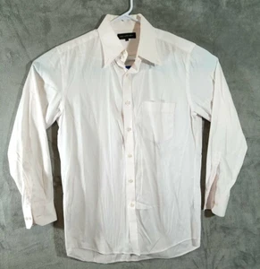 Uniqlo Shirt Mens Large White Pink Diamond Pattern Button Up Long Sleeve - Picture 1 of 10