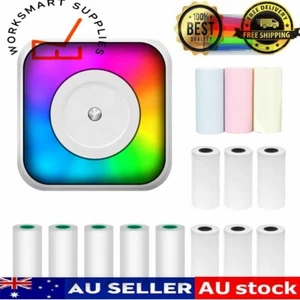 WorkSmart Supplies Mini Thermal Printer Multifunction Portable Sticker Maker - Picture 1 of 120