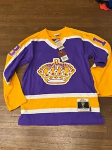 MAGLIA MITCHELL & Ness los angeles kings m dave taylor linea blu $200 - Foto 1 di 4
