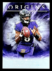 Lamar Jackson 2024 Panini Origins 71/75 Purple Parallel Baltimore Ravens #70 - Picture 1 of 4