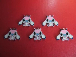 STITCH ANGEL CHARMS PENDANTS ENAMEL METAL JEWELLERY MAKING - Picture 1 of 2