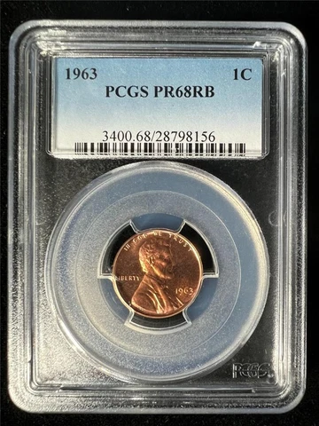 1963 S LINCOLN CENT PROOF 1C PR68 RB RED BROWN PCGS PF68 TOP POP 3/0 SKU 3302 Cover