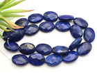 Strang Edelstein Perlen Lapis Lazuli Oval flache Oliven facettiert blau 18 x 13