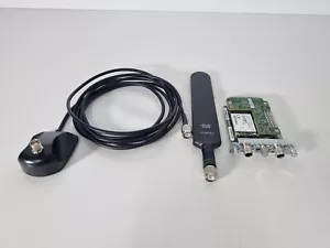 Cisco 4G LTE 2.0 WAN Interface Card - EHWIC-4G-LTE-AU V01 W/ Antenna & Extender - Picture 1 of 3
