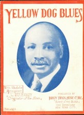 Yellow Dog Blues 1928 W C HANDY Cover Sheet Music!