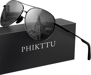 Sunglasses Men Polarized Pilot Sunglasses Men Women Driving UV400 Protection - Picture 1 of 4
