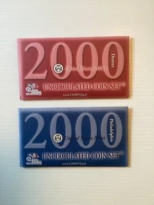 2000 US Mint Sets -20 Coin Uncirculated Set -Complete Philadelphia & Denver Mint - Picture 1 of 1