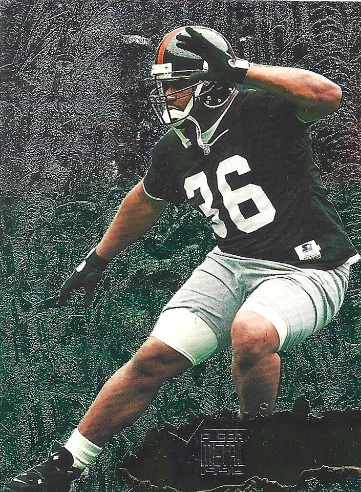 1996 Fleer Metal #96 Jerome Bettis card, Pittsburgh Steelers HOF - Image 1 of 1