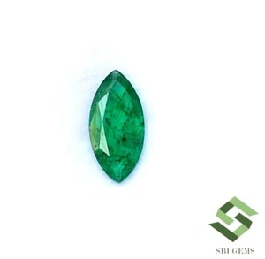 12x6 mm Certified Natural Emerald Marquise Cut 1.12 CTS Untreated Loose Gems - Picture 1 of 9