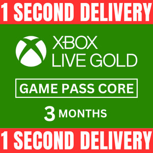 3 Months - Xbox Live Gold - Game Pass Core Subscription Membership Code (Global)