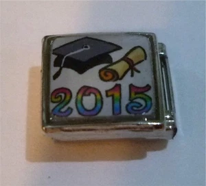 Charm italiano misura classica 9 mm E36 laurea universitaria 2015 - Foto 1 di 1