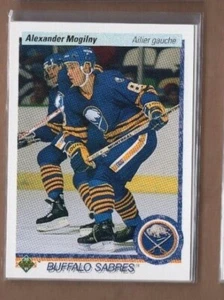 ALEX MOGILNY 1990/91 UD ponte superiore **FRANCESE** #24 FOGLIE D'ACERO ROOKIE CANUCKS HOF - Foto 1 di 1