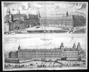 1672 Burgplatz Wien Burg Ansicht Kupferstich antique print Vischer - Bild 1 von 1