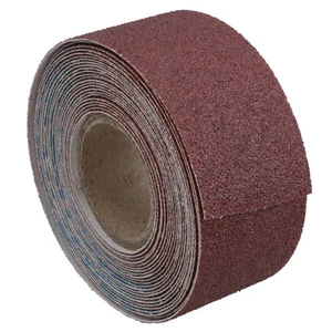 Rollo de tela de esmeril hoja de lijado abrasivo grano 80 3,8 cm x 460 cm óxido de aluminio - Imagen 1 de 21