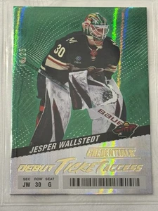 2024-25 Credenciales Jesper Wallstedt Debut Ticket Access Verde/25 #131 - Imagen 1 de 3
