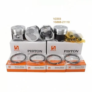 For Kubota V2203 Overhaul Rebuild Kit Piston Rings Set Engine Parts 1G868-21110 - Picture 1 of 1