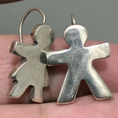 Brincos usados de prata esterlina 925 - Imagem 1 de 4