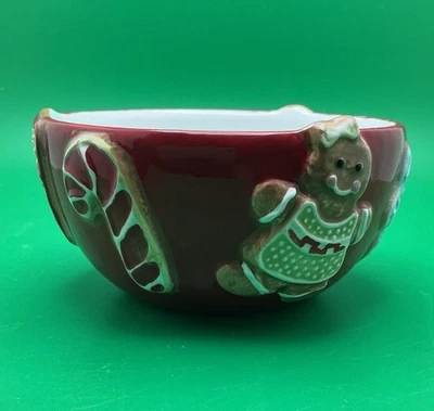 St. Nicholas Square Embossed Christmas Candy Snack Bowl Dish 4.5”x2.5” - Image 1 of 4