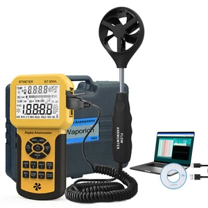 Digital Anemometer CFM Wind Speed Air Velocity Air Flow Meter USB Connect to PC - Picture 1 of 9