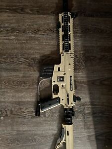 Tippmann US ARMY Project Salvo Paintball Gun With CQB Foldable Stock