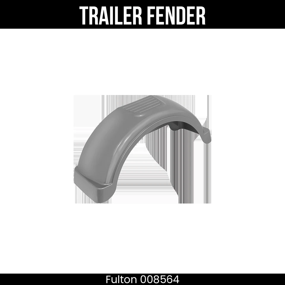 Fulton Fender Silver Plastic Single Axle 14 Inch Wheels 31.3 Inch Long 008564 - Image 1 of 1