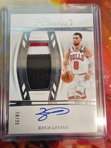 Parche vertical impecable Panini 2023-24 autógrafos VPA-ZLC Zach LaVine/25 - Imagen 1 de 13