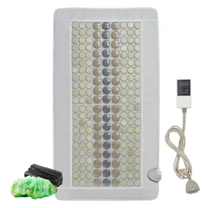 VEVOR Far Infrared Heating Pad 132 Natural Jade 54 Tourmaline Stone Heating Pad - Picture 1 of 12