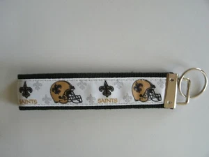 New Orleans Saints Key Chain Key Fob Key Ring Made in USA Free Ship - Picture 1 of 4