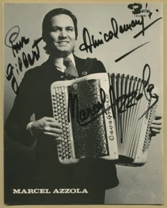 Marcel Azzola (1927-2019) - Accordéoniste français - Grande photo dédicacée - Picture 1 of 1