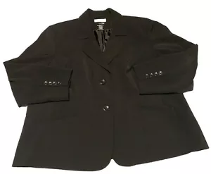 East 5th Size 22P Black Blazer Nanotex Fabric Business Travel Single Breasted - Picture 1 of 14