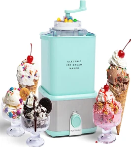 Nostalgia Electric Ice Cream Maker - Old Fashioned. CCIM2AQ, - Picture 1 of 2