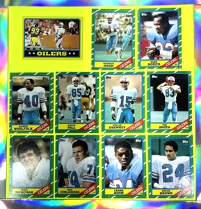 HOUSTON OILERS 1986 Topps Football Team Set - Ex-NM+ Sharp! Free Shipping - Picture 1 of 5