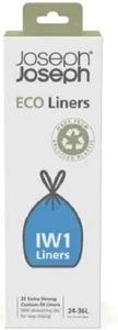 Joseph Joseph IW1 Eco Recycled plastic Bin Liners, Kitchen Waste Bags With Tie - Picture 1 of 4