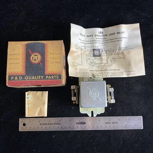 1937 LIGHT RELAY DUAL CAR PART P & D HEAVY DUTY LR-4 MANUAL FOR FORD '37 NIB NOS - Picture 1 of 7