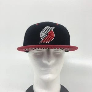 Portland Trailblazers RipCity Exclusive ZEPHYR SnapBack Hat Cap Black Grey Red - Picture 1 of 12