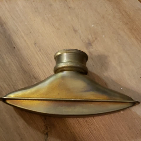 NOS Vtg Copper or Brass Fan Sprinkler Head Hose Watering Nozzle FREE SHIP Cover