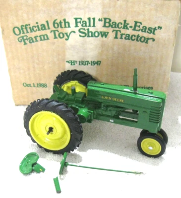 NB&K JOHN DEERE H TRACTOR 1/16 BACK EAST FARM TOY SHOW -DAMAGED BUILDER IN BOX - Image 1 of 4