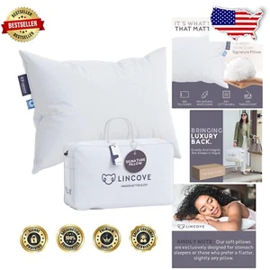 Signature Canadian White Down Luxury Sleeping Pillow - 800 Fill Power Standard - Picture 1 of 7