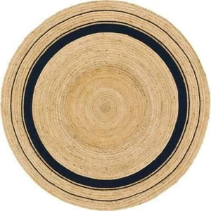 Vipanth Natural Jute Rug Hand Braided Round Area Rug Handmade Rug for Home De... - Picture 1 of 6