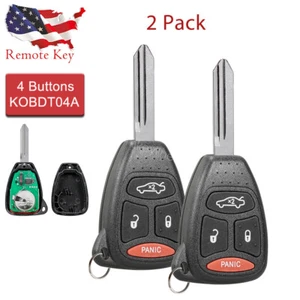 2 For 2005 2006 2007 Chrysler 300 Remote Entry Car Key Fob 4 buttons OHT692427AA - Foto 1 di 6