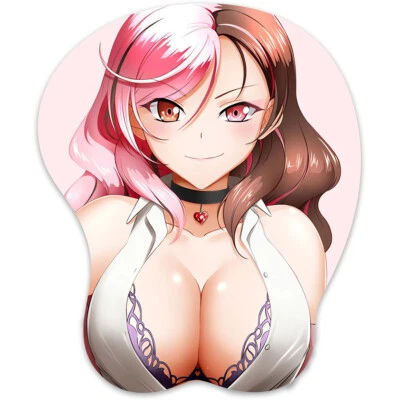 3D Mousepad Oppai Mouse pad with Wrist Rest Pain Relief Anime Manga pad Politan - Image 1 of 4