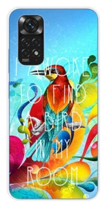 Coque en silicone imprimée compatible Xiaomi Redmi Note 11 4G Mocking bird - Bild 1 von 3