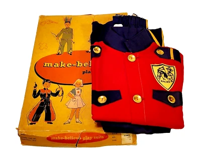 Disfraz Mountie Vintage Años 60 Niños Traje de Juego Talla 4 en Boxeo Original Foto 1 de 4