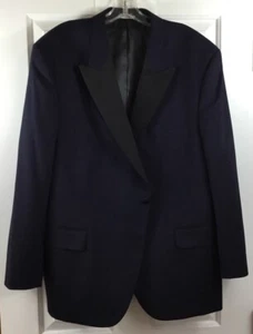 Peter Millar Para Hombres Ford Esmoquin 50R 43W Lana Azul Marino Negro Solapa Precio de venta sugerido por el fabricante $1,095 - Imagen 1 de 17
