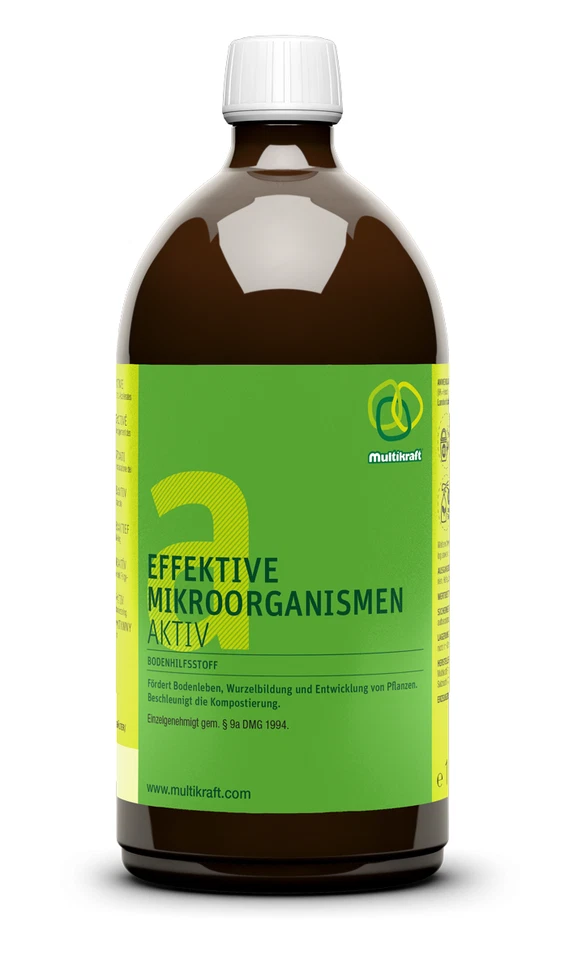 MULTIKRAFT EM-A, effektive Mikroorganismen, 1 L Flasche, EM-Aktiv, Garten, Teich