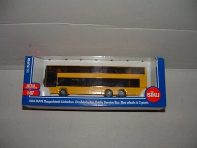 SIKU 1884 Man Doppelstock-Linienbus Linea 100 Zoologischer Giardino H0#X-94-14 - Immagine 1 di 3