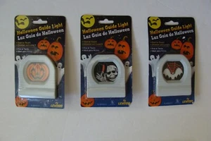 NEW Leviton Lot Halloween Night Light Plug In Guide Light Pumpkin Skeleton Bat - Picture 1 of 2