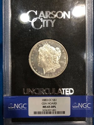 1883-CC GSA Morgan Dollar graded MS65DPL by NGC Gorgeous Deep Mirror GEM+ - Image 1 of 4