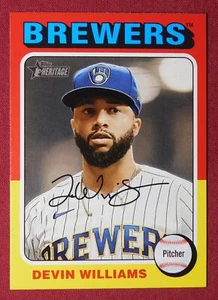 2024 Topps Heritage #330 Devin Williams Milwaukee Brewers - Picture 1 of 2
